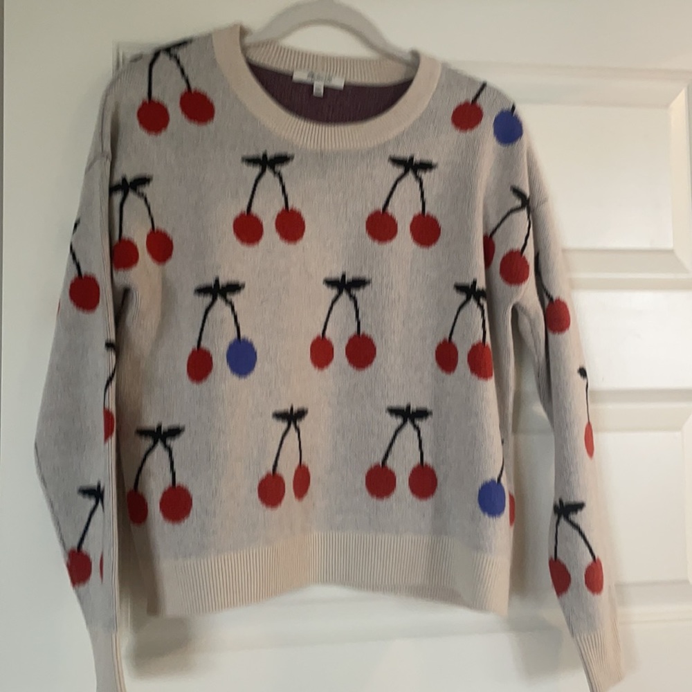 Madewell Cherry Sweater-Fits a Small